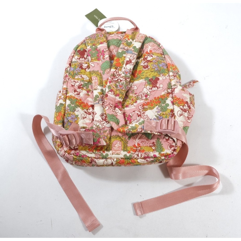 Vera Bradley Backpack Womens Small Pink Mickeys Promenade Banbury Quilted Disney - Picture 2 of 4